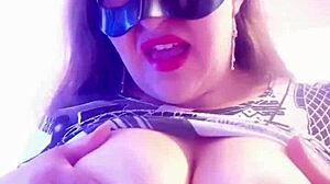 curvy latina milf slut flashes big tits pussy in homemade tia fantasy