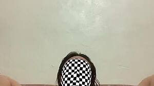 fresh from shower filipina fingers her horny young pussy on homemade cam