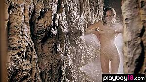 vi shy ukrainian babe strips slow showing off her wet little pussy