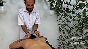 Salome Gil Begs Masseuse for Massive Cock Happy Ending!