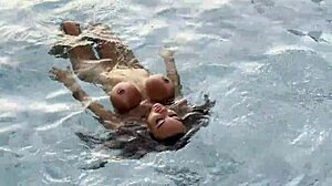 Monika fox rims balls swallows cum takes golden shower poolside sunset?