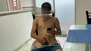 i catch my horny stepbro jerking off and help him out full story