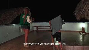 Ebony Milf Carla Morelli Fucks Son's Best Friend Big Pussy Doggy Public