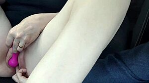 After nearly caught graveyard fucking my milf, we found spot for pussy pounding, facial finish, and car dildo spitroast