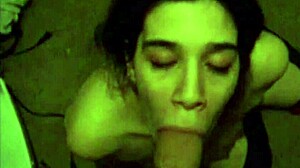 gf poses sexy then drops to suck my throbbing cock hard