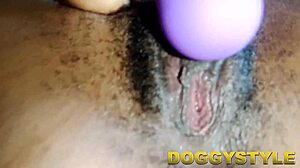 Teen fingers her curvy pussy to squirting orgasm at home