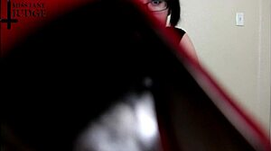 i'm punishin' this stupid horny heel slut in da garage with my feet domination...