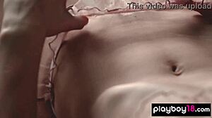 hey check this small titted ukrainian redhead teasing her pussy...