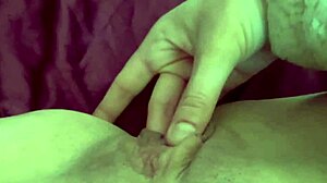 italian milf fingers dripping wet pussy up close
