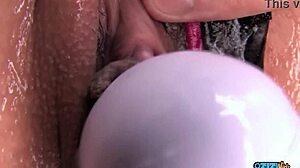 dudes pin rina's big ass and clit against bed for rough doggystyle toys