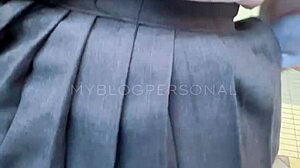 Colombian teen schoolgirl fucked twice in uniform backyard then bedroom.