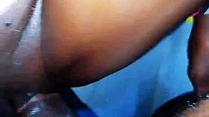 sexyrita bathes her big black cock milf body backstage, masturbates juicy pussy, and takes doggy from bony dick in homemade compilation