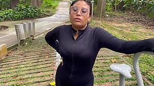 follando con desconocido de polla enorme en el parque publico casi nos pillan!