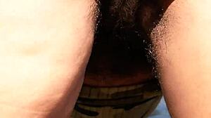 ebony milf flashes hairy swollen pussy no panties in parking lot