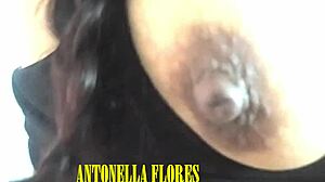 soy antonella flores, callejera puta dancing to pornstar with natural tits bouncing wild.