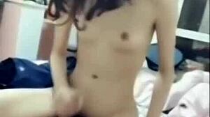 Young Amateur Interracial Pool Pounding Ends in Creampie