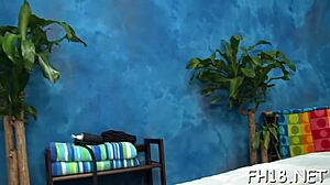 Tight Teen's Shaved Pussy Oiled in Nature for Hardcore Massage Orgasms