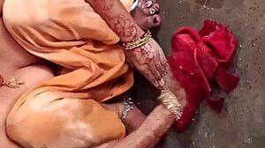 beautiful indian bhabhi pisses in bathroom then gets dirty fucked