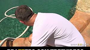 thick curvy milfs eyeing the new pool boy for more than just cleaning