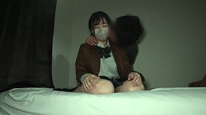 g-cup japanese schoolgirl gets huge creampie pregnancy risk in uniform bed fuck