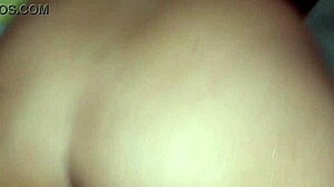 shaved latina's tight ass explodes with cum after debt-paying anal pounding
