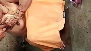 beautiful indian bhabhi pisses in bathroom then gets dirty fucked