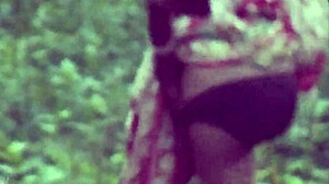 desi lady spreads wide unleashing her warm piss stream teasingly