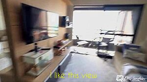 morena babe lured the painter into hot apartment room fuck after seductive tease