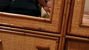 watch this hot latina cowgirl ride rough mature cock