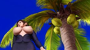 Beach Secretary's Big Ass Skirt Tease