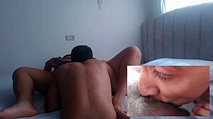 latina squirts gushing pussy juices straight into hungry man's mouth closeup