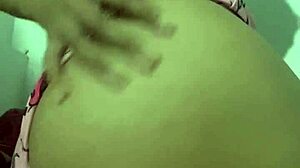 innocent 18yo in pajamas craves double penetration from hot teen