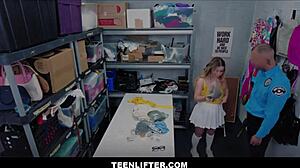 omg cute big ass blonde teen aria banks caught shoplifting... mall cop london ford strips searches and fucks her tight shaved pussy with monster cock after deal!!