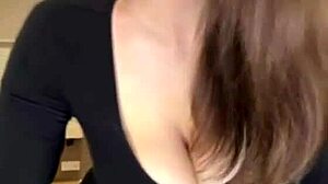 stepmom teases with her huge milky naturals up close