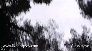 couple sucks tits and fucks deep in forest outfit play