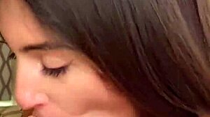 Real lesbian amateurs sneak backstage fuck after wet shower clothed pov threesome