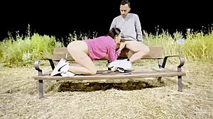 Neighbor Fucks Dirty Girl on Dark Street?