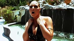 ever wonder how nasty whore velicity von handles double cock cumshots?