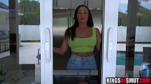 Young Stud Catches Busty Milf Wife Spying Leads to Deepthroat Housewife Fuck