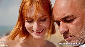 Dolly Dyson Deepthroats Beach Blowjob Cowgirl Ride