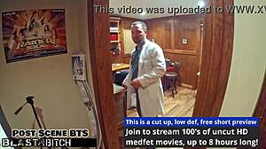 jackie banes sneaks backstage as student but gets caught gagging on deepthroat bbc doggystyle