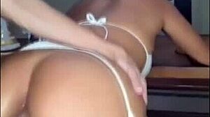 Cuckold Shares Latina Wife's Big Ass for Anal Pounding