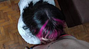 What if crossdressing with trans bareback anal creampie explodes her tight ass?