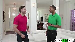 Cuckold Hubby Films Wife Deepthroat BBC Interracial Bang