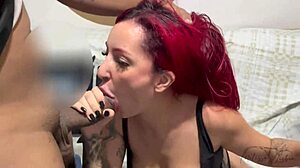 Paid AC Repair with Gangbang Bareback Assfucking by Big Black Cocks on Big Tits Redhead