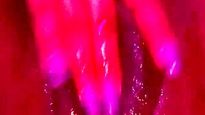 ebony gostosa fingers shaved pussy to squirting orgasm solo