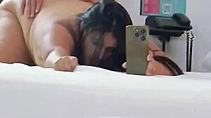 curvy ebony bride with big ass rides cuñado hard in motel