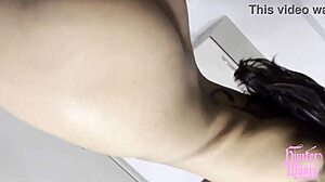 sexy colombian latina squirts everywhere during her first casting interview