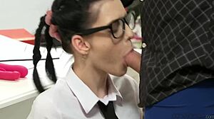 teacher spanks student then cums on face 💦