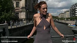 Bound Leather Slut Dominated and Fucked Hard in Public Outdoors